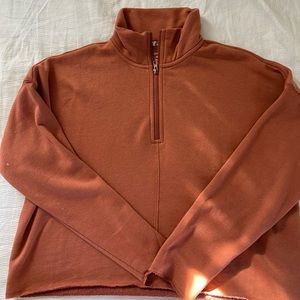 half zip cropped sweater! *never worn*
